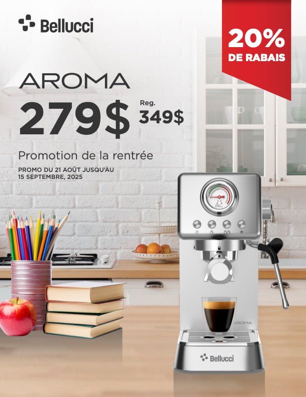 Bellucci - Aroma - Semi - Automatic Espresso Machine - Café Liégeois Canada Inc.