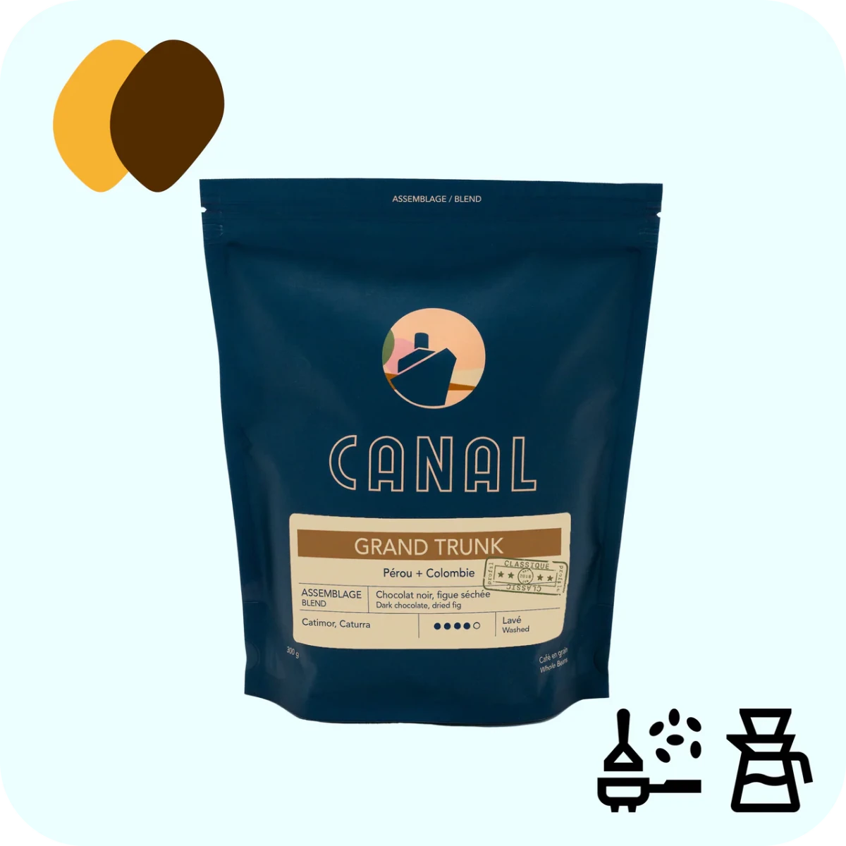 Canal - Le grand trunk - Coffee beans - Café Liégeois Canada Inc.