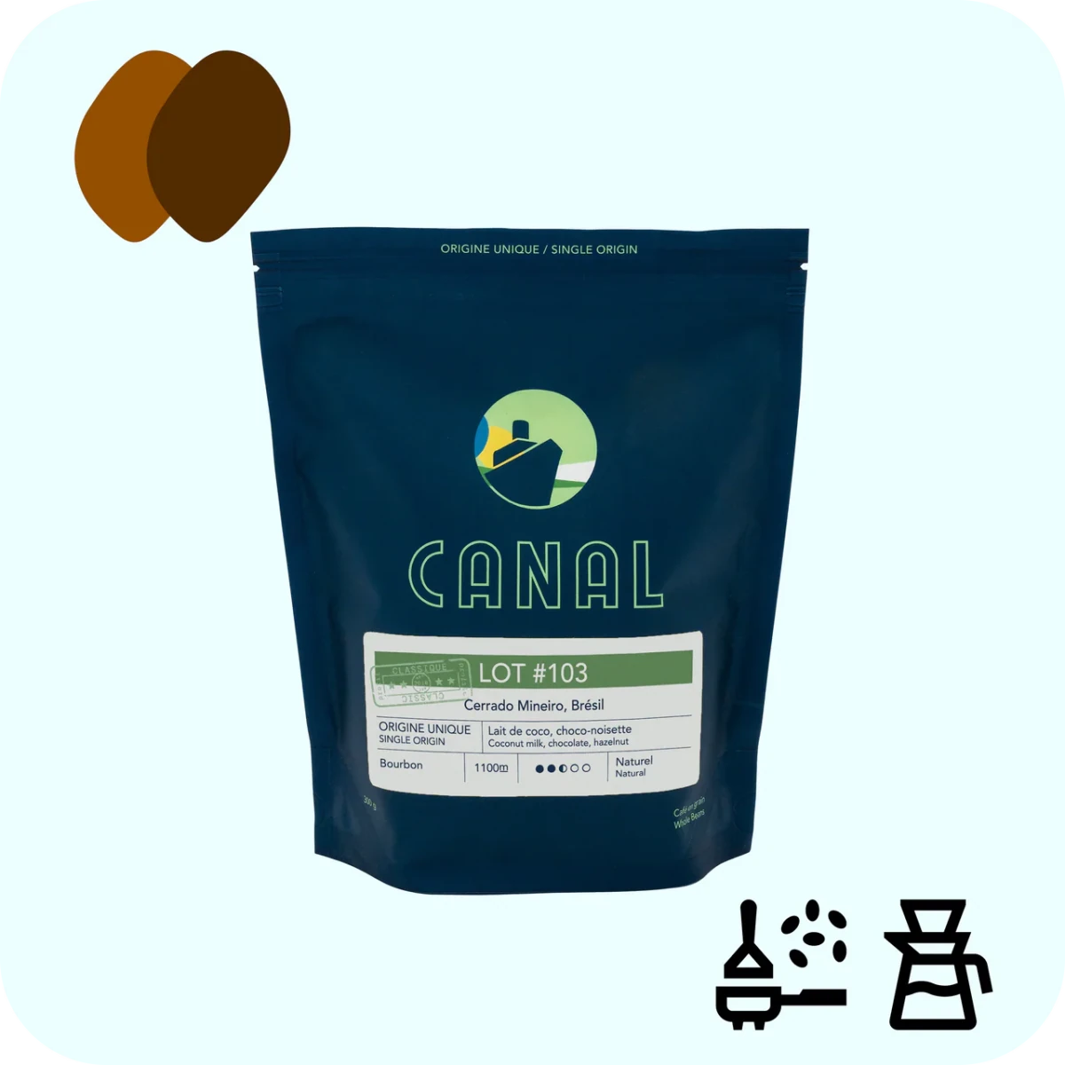 Canal - Lot 103 - Coffee beans - Café Liégeois Canada Inc.