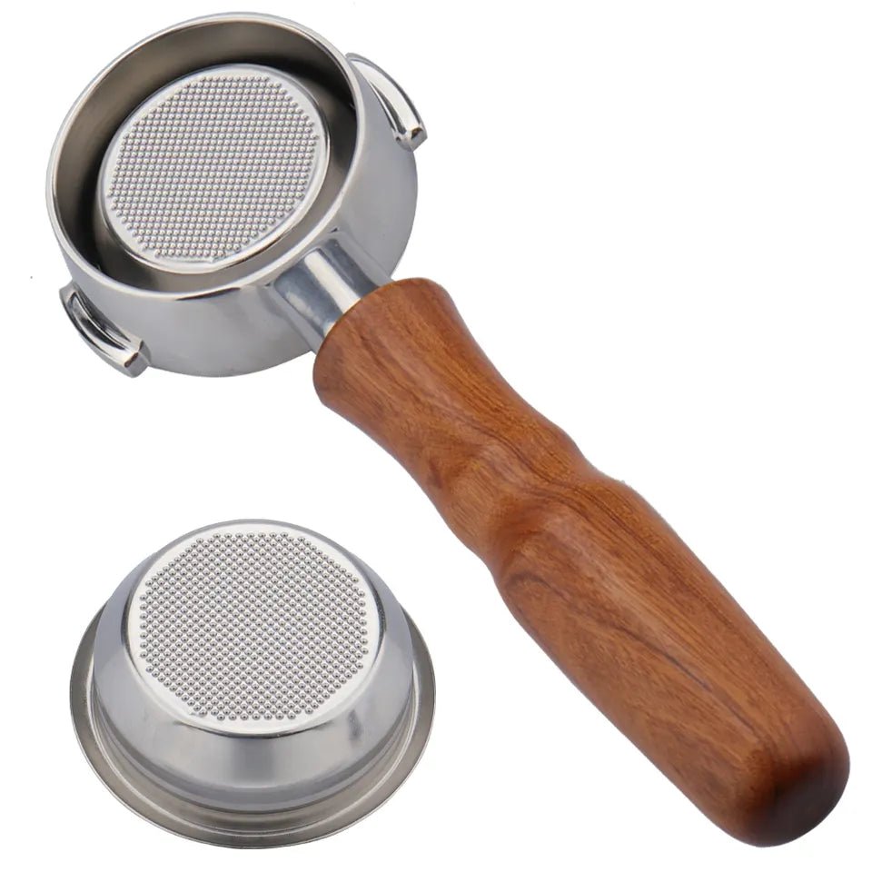 Wood Bottomless portafilter 58mm - Café Liégeois