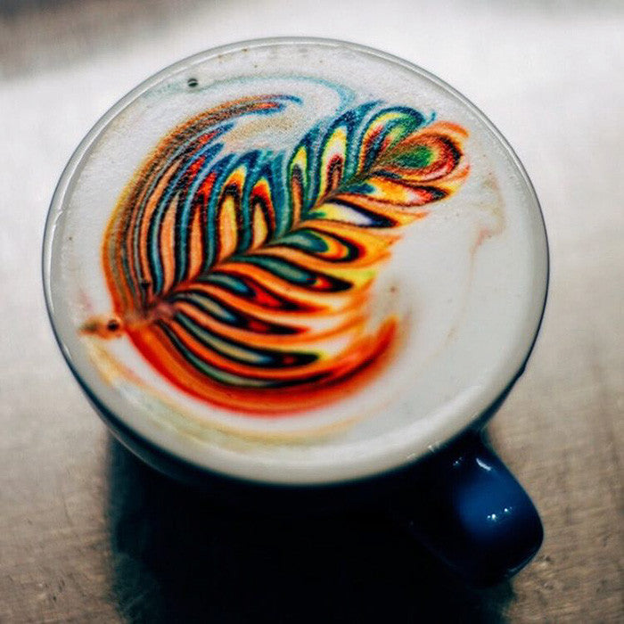 The art of coloured coffee by Mason Salisbury