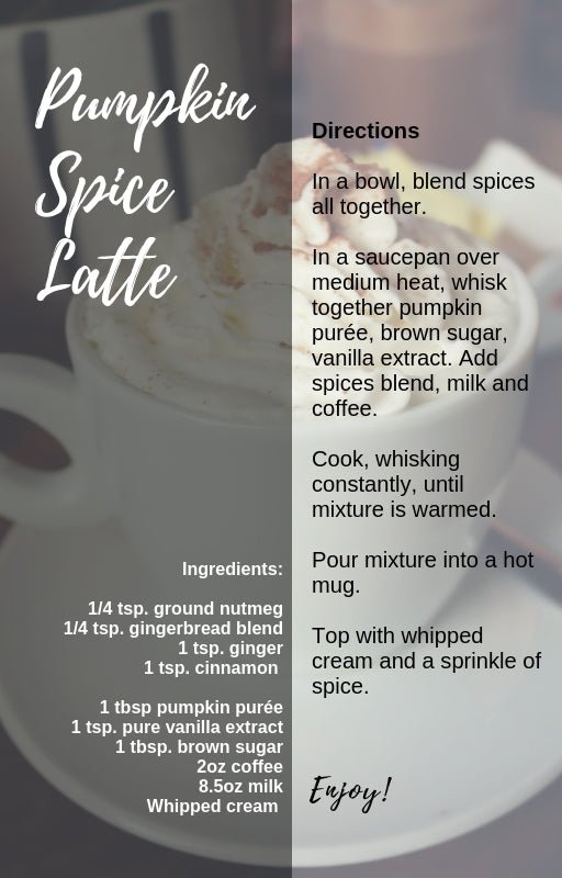 Pumpkin Spice Latte Recipe - Café Liégeois