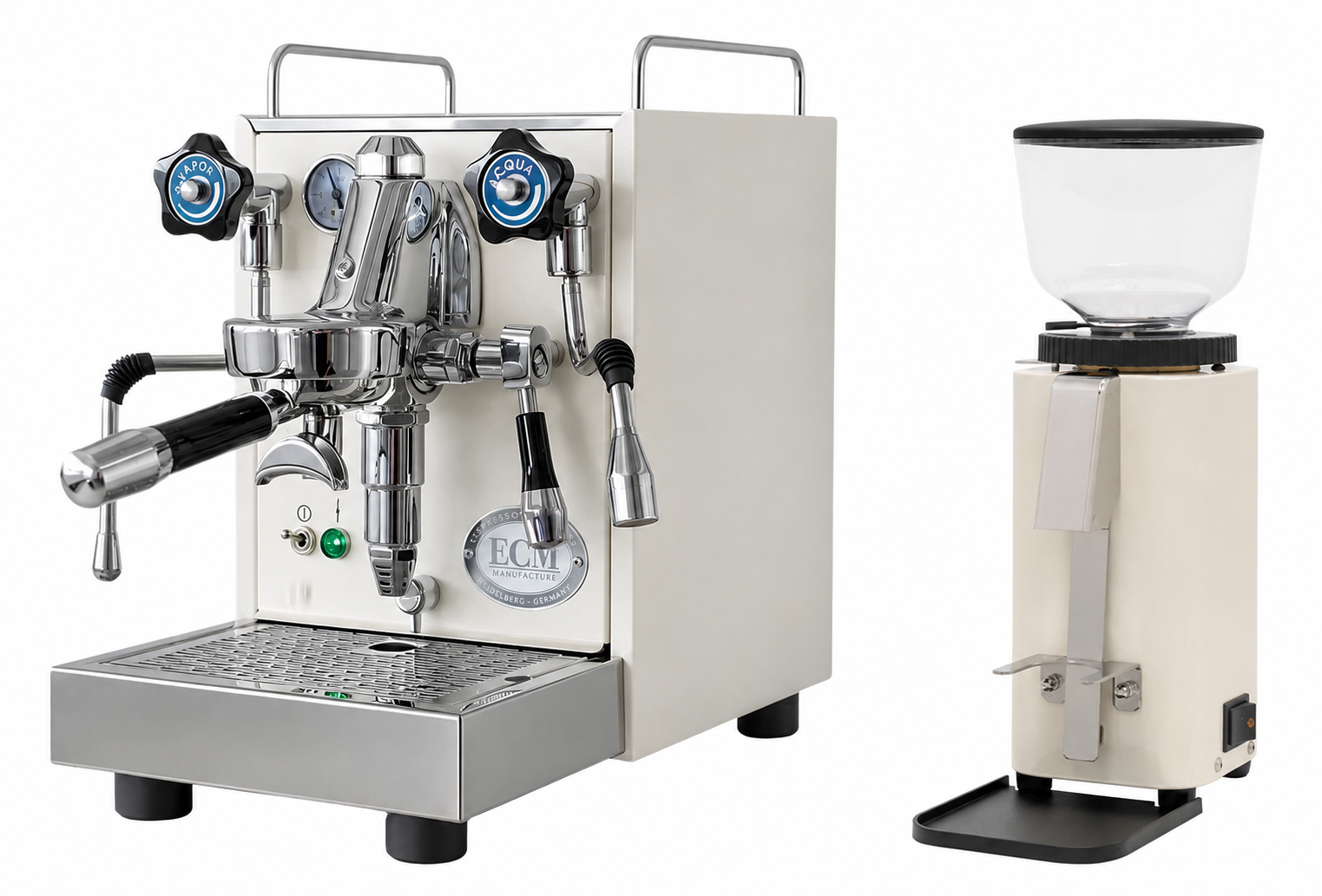 Pack Machine Espresso ECM Mechanika Slim PID et Moulin à Café ECM C-Manuale 54