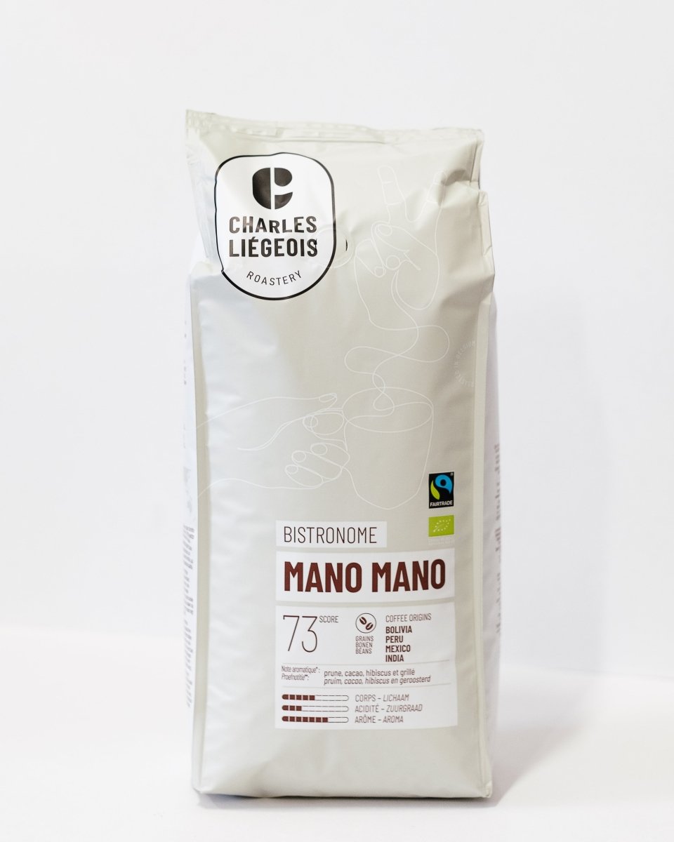 Coffee beans Mano Mano Fairtrade - Café Liégeois