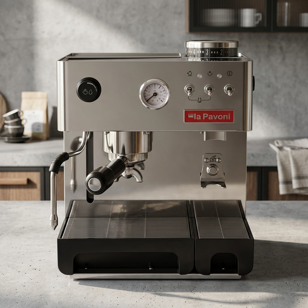 La Pavoni - Domus Bar Combi Espresso Machine Stainless Steel - Café Liégeois Canada Inc.