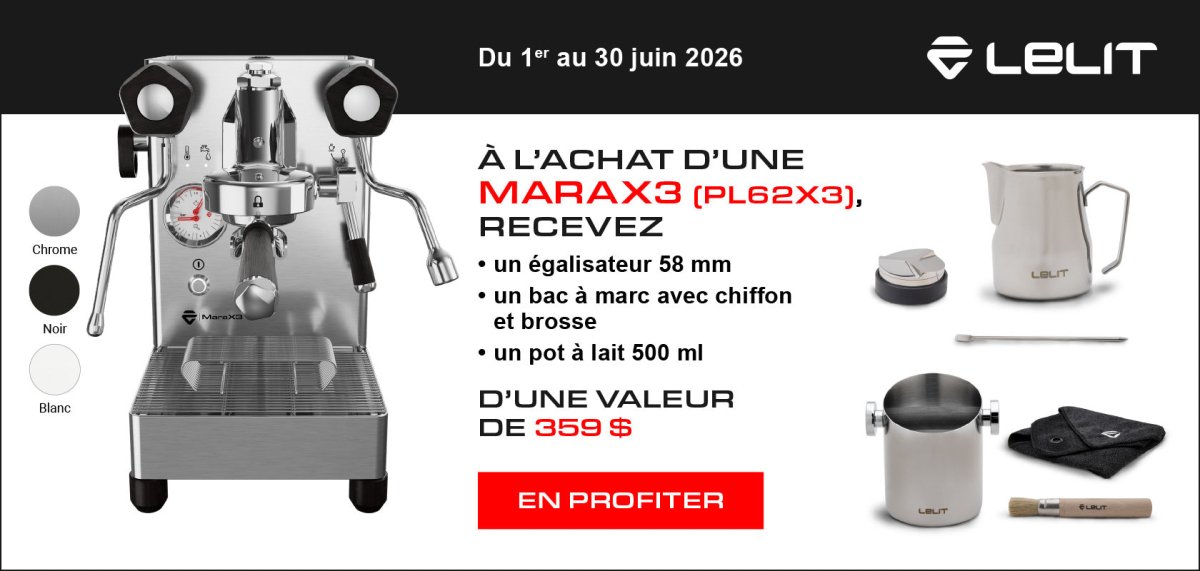 Lelit - MaraX3 PL62X3 - Café Liégeois Canada Inc.