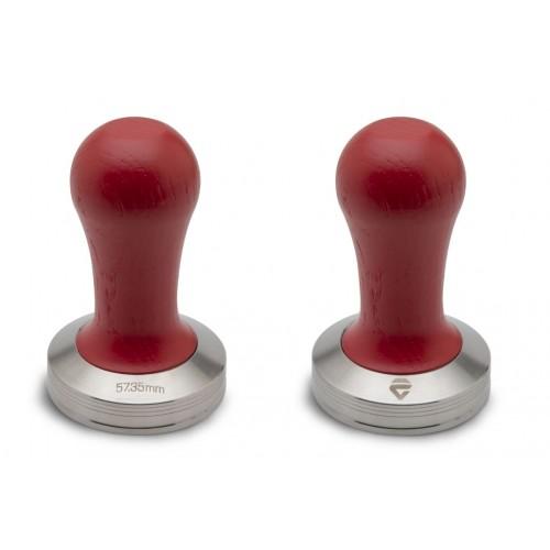 Lelit - Tamper With Red Wood Handle (57mm and 58mm) - Café Liégeois