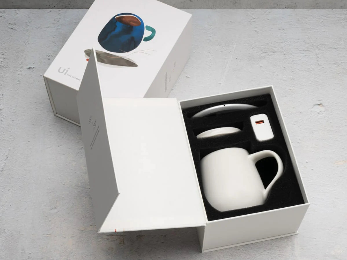 Ohom - Ui 3 Self - Heating Mug Set - Café Liégeois